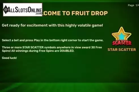 Game Features screen