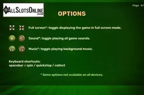 Game Rules screen