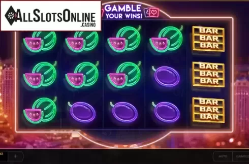 Reels screen. Fruit Stack Mega Wheel from Cayetano Gaming