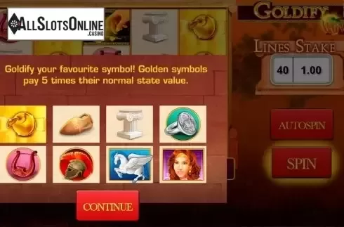 Screen3. Goldify from IGT