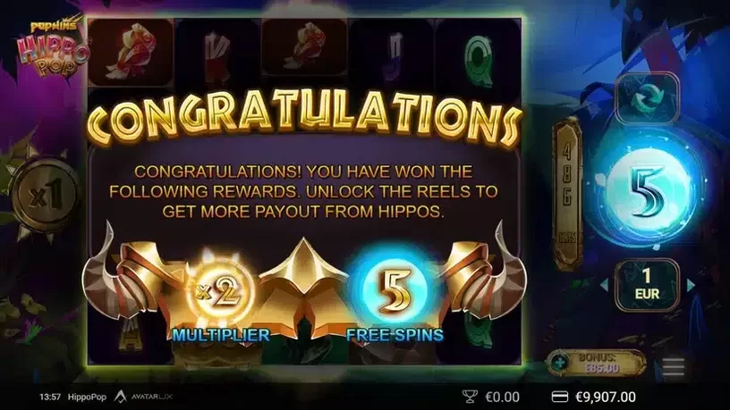 HippoPop slot screenshot 5