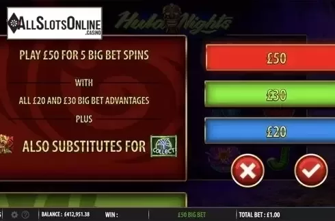 Big Bet. Hula Nights from Barcrest