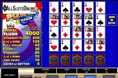 Game Screen. Jacks or Better MH (Microgaming) from Microgaming