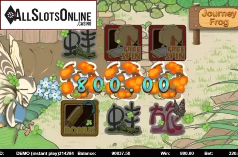 Win Screen 3. Journey Frog from Triple Profits Games