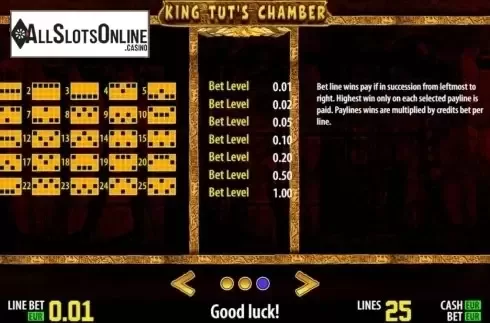 Winlines. King Tut's Chamber HD from World Match