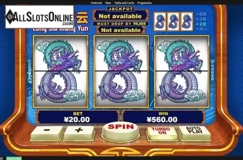 Win Screen 2. Long Jia Xiang Yun from Playtech