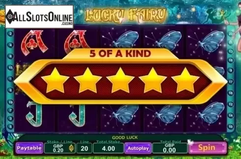 Screen 3. Lucky Fairy from Sigma Gaming