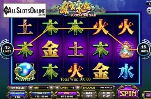 Game workflow 3. Lucky Feng Shui from Spadegaming
