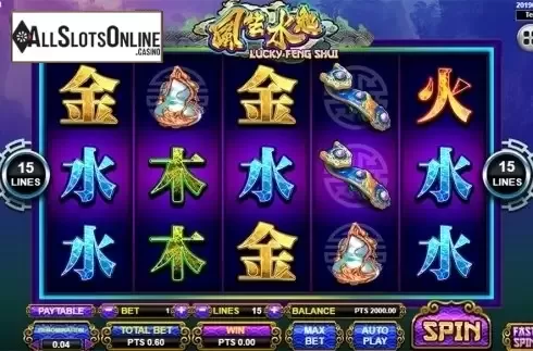 Reels screen. Lucky Feng Shui from Spadegaming