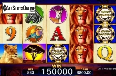 Reel Screen. Majestic Lions from Wild Streak Gaming