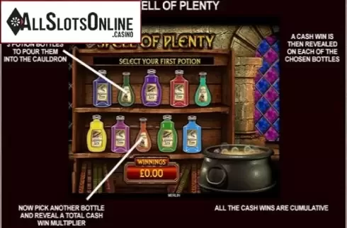 Paytable 5. Merlin (Inspired Gaming) from Inspired Gaming