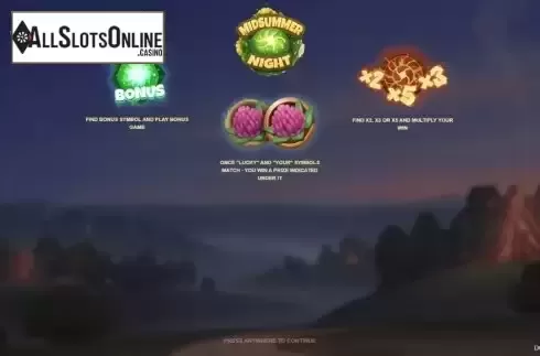 Start screen