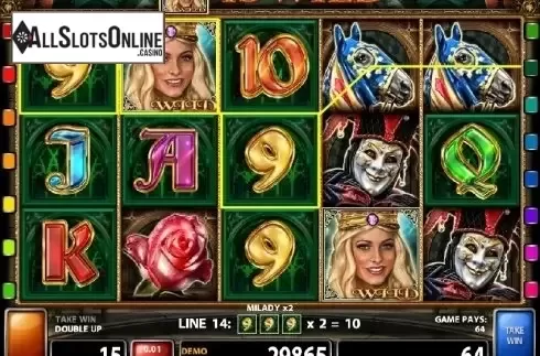 Screen 2. Milady X2 from Casino Technology