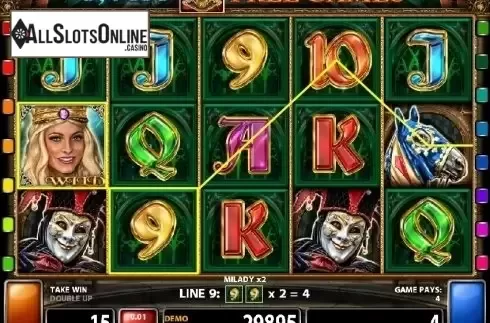 Screen 1. Milady X2 from Casino Technology