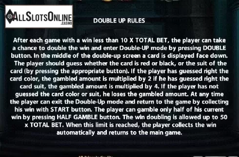 Paytable 4. Milady X2 from Casino Technology