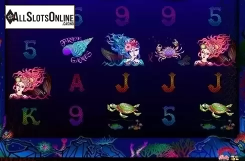 Game Workflow screen. Moonlit Mermaids from High 5 Games