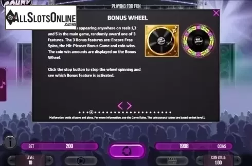 Bonus Wheel. NRG Sound from Fugaso