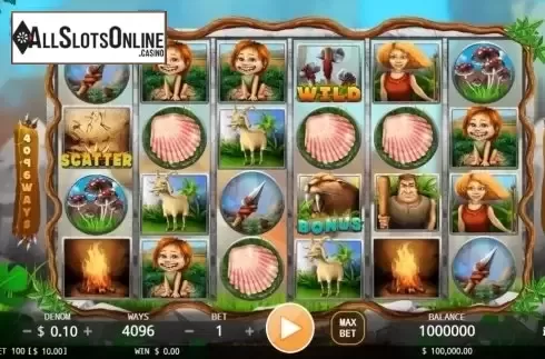Reel screen. Neanderthals from KA Gaming