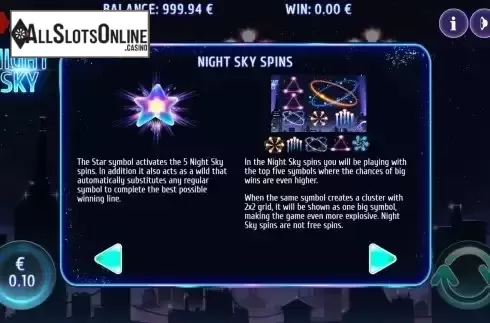 Features screen
