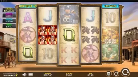 Outlaw Waysfecta slot screenshot 2