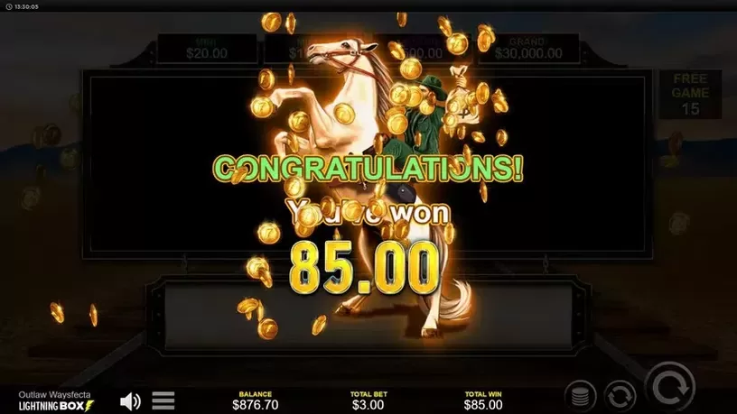 Outlaw Waysfecta slot screenshot 9