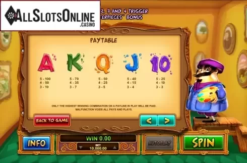 Screen7. Pablo Picas from Leander Games