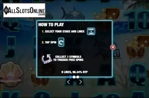 Paytable 1. Pearl's Fortune from Nektan