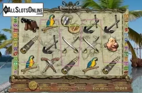 Win Screen . Pieces of Eight from Genii