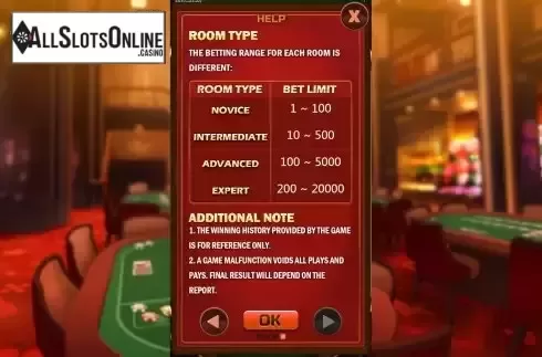 Room type screen