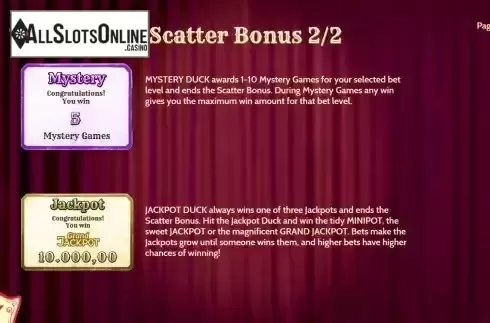 Scatter Bonus screen 2