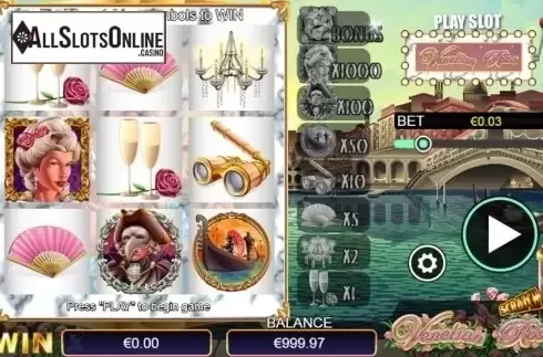 Reel screen. Scratch Venetian Rose from NextGen