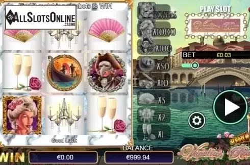 Reel screen. Scratch Venetian Rose from NextGen