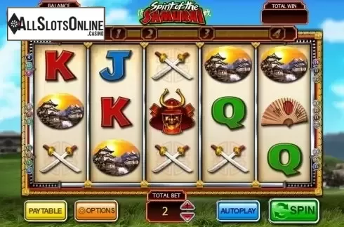 Screen 1. Spirit of the Samurai from Inspired Gaming