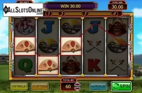 Screen 2. Spirit of the Samurai from Inspired Gaming