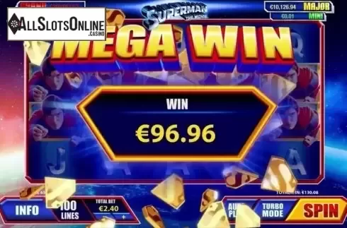 Screen 3. Superman The Movie from Playtech