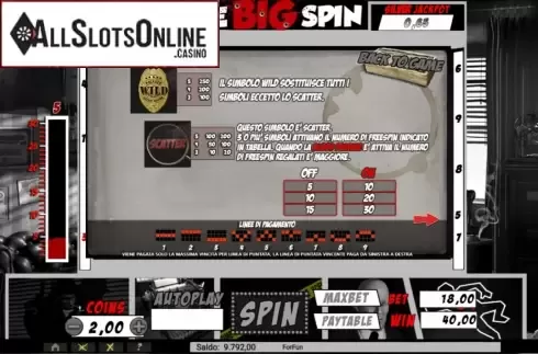 Features. The Big Spin from Tuko Productions