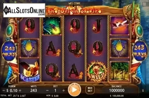 Reel Screen. The Origin Of Fire from KA Gaming