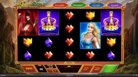The Queens Curse Empire Treasures slot screenshot 1