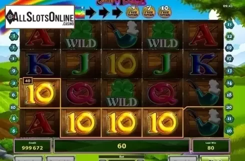 Screen 1. Top o' the Money from Greentube