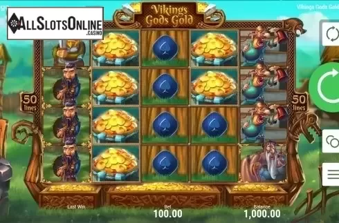 Reels screen. Viking's Gods Gold from Booongo