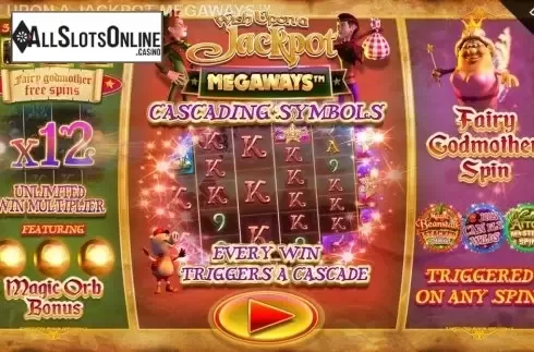 Start Screen. Wish Upon A Jackpot Megaways from Blueprint