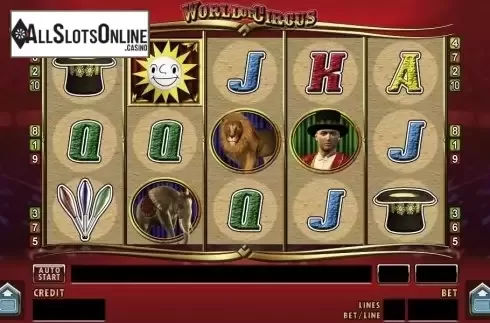 Reel screen. World of Circus from Merkur
