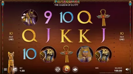 Anksunamun: the Queen of Egypt slot screenshot 1