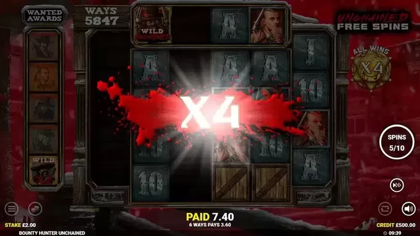 Bounty Hunter Unchained slot screenshot 4