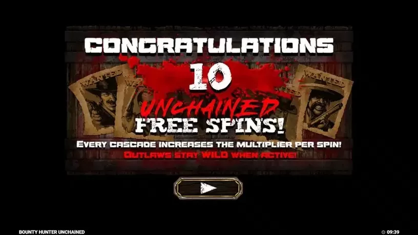 Bounty Hunter Unchained slot screenshot 3
