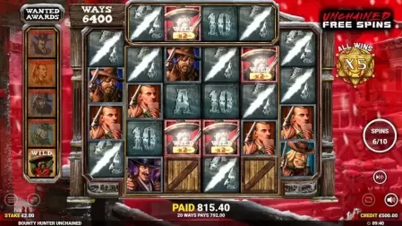Bounty Hunter Unchained slot screenshot 5