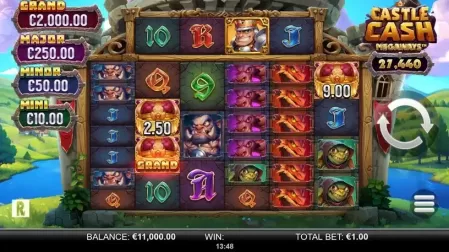 Castle Cash Megaways slot screenshot 1