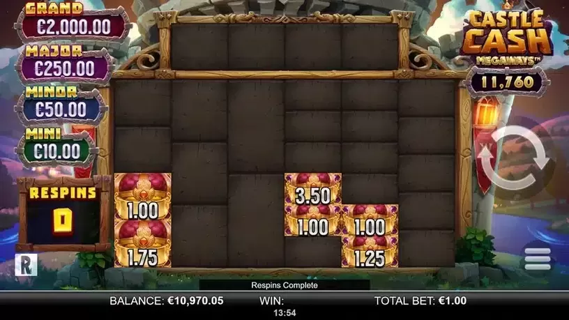 Castle Cash Megaways slot screenshot