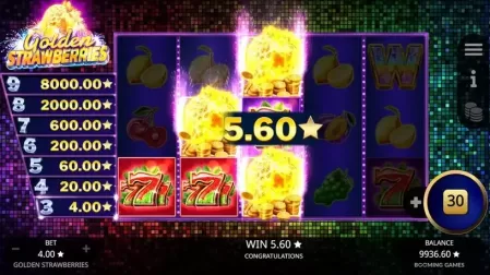 Golden Strawberries slot screenshot 4
