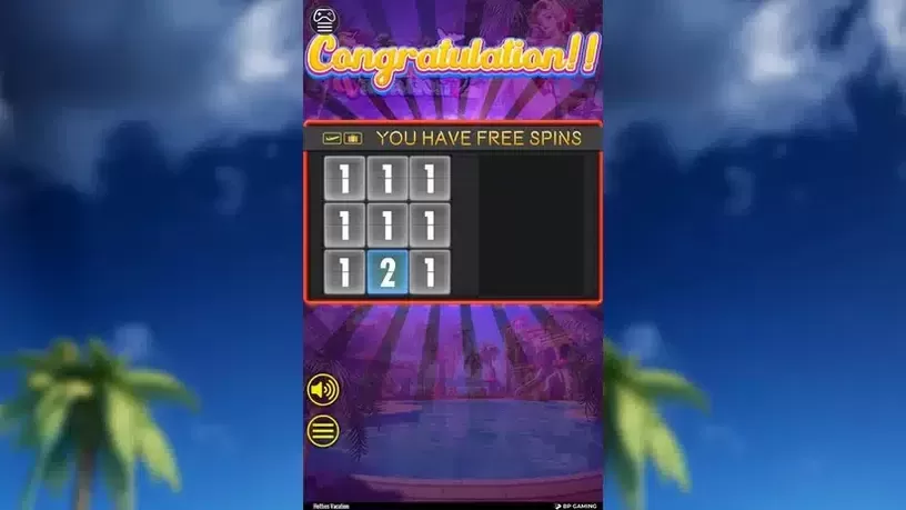 Hottie's Vacation slot screenshot 3